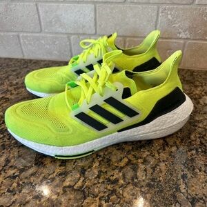 Men’s Adidas Ultraboost 21 Solar Yellow Size 11